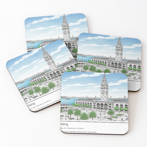 Item preview, San Francisco Ferry Building: Coastal Icon designed and sold by aggibba.