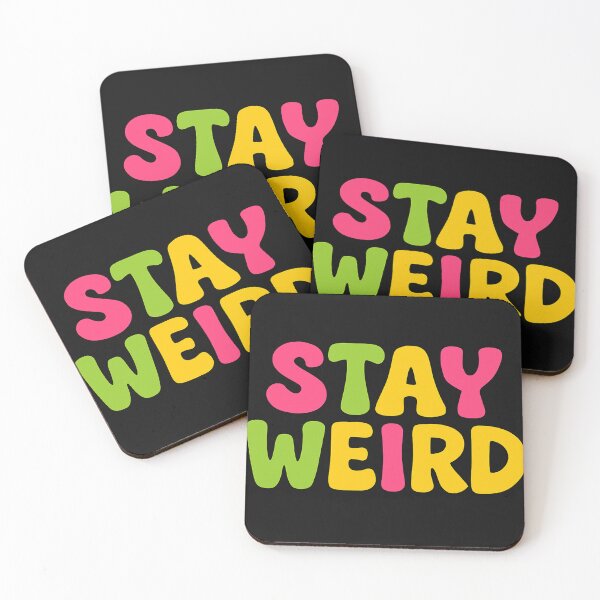 Item preview, Stay Weird – Funky Retro Quote Design designed and sold by ABOC.