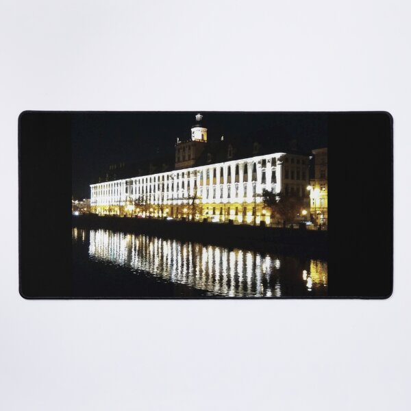 Item preview, The University of Wrocław and the Oder River at night designed and sold by Santonix.