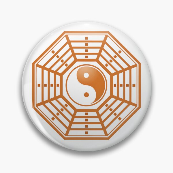 Item preview, Bagua mirror with Yin Yang orange  designed and sold by Lucky 777.