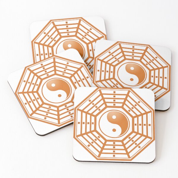 Item preview, Bagua mirror with Yin Yang orange  designed and sold by Lucky 777.