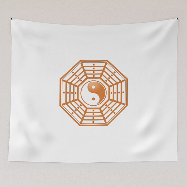 Item preview, Bagua mirror with Yin Yang orange  designed and sold by Lucky 777.