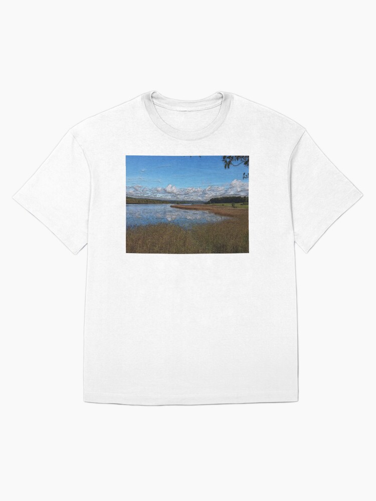 Thumbnail 3 of 7, Oversized T-Shirt, View over Kearns Bay, Lough Key designed and sold by bywhacky.