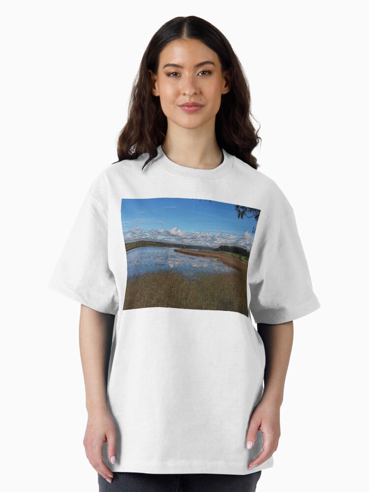 Thumbnail 2 of 7, Oversized T-Shirt, View over Kearns Bay, Lough Key designed and sold by bywhacky.