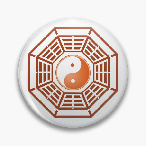 Item preview, Bagua mirror with Yin Yang orange  designed and sold by Lucky 777.