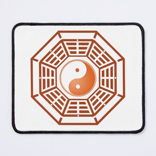 Item preview, Bagua mirror with Yin Yang orange  designed and sold by Lucky 777.