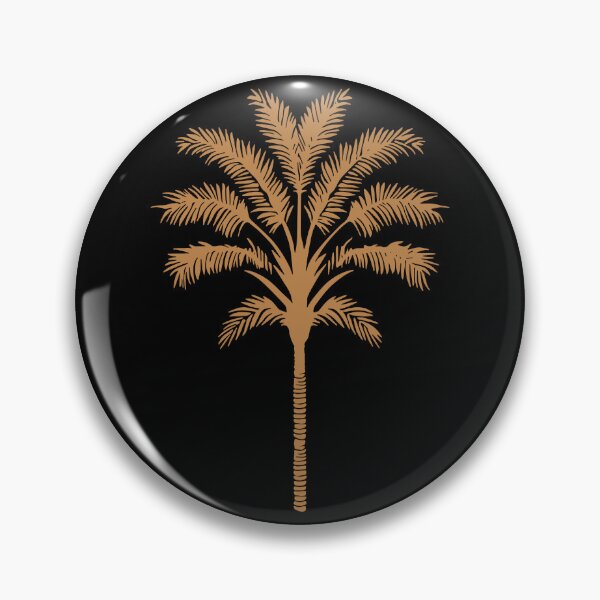 Item preview, Palmera Art Déco: glamorosa impresión tropical en bloque con detalles en bronce designed and sold by SaliMontoDesign.