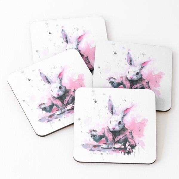 Item preview, Whimsical Abstract Bunny Rabbit  designed and sold by ArtbyJustis.