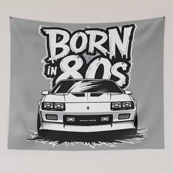 Item preview, Born in the 80s – 3rd Gen Camaro IROC-Z Graffiti Outline designed and sold by Pulse Creativity Designs.