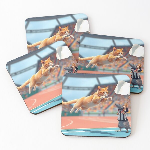Item preview, When Friends Cheer, Every Leap is a Victory! ; Feline Olympics: A Jump to Remember designed and sold by Creative-RE.