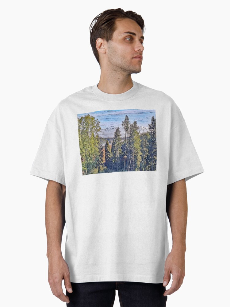 Thumbnail 1 of 7, Oversized T-Shirt, View to Lough Key designed and sold by bywhacky.