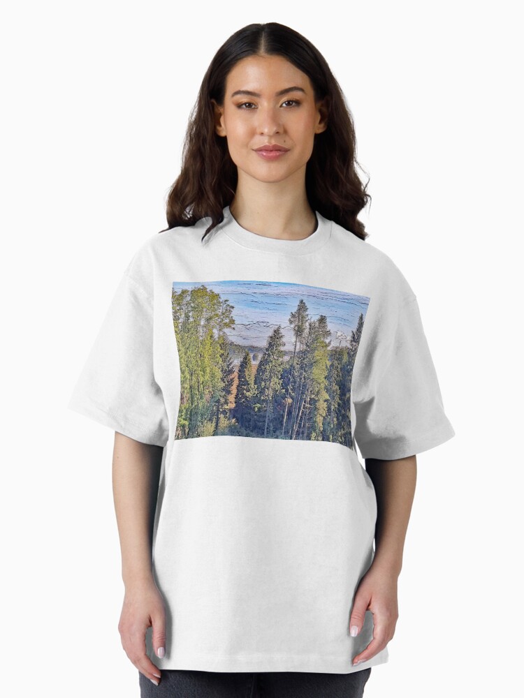 Thumbnail 2 of 7, Oversized T-Shirt, View to Lough Key designed and sold by bywhacky.