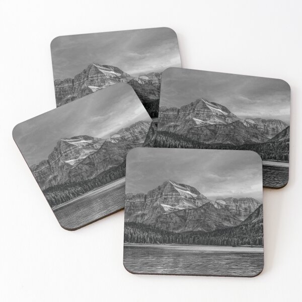 Item preview, The Blue Mountains of Glacier National Park, Montana In Black and White designed and sold by Kay Brewer.
