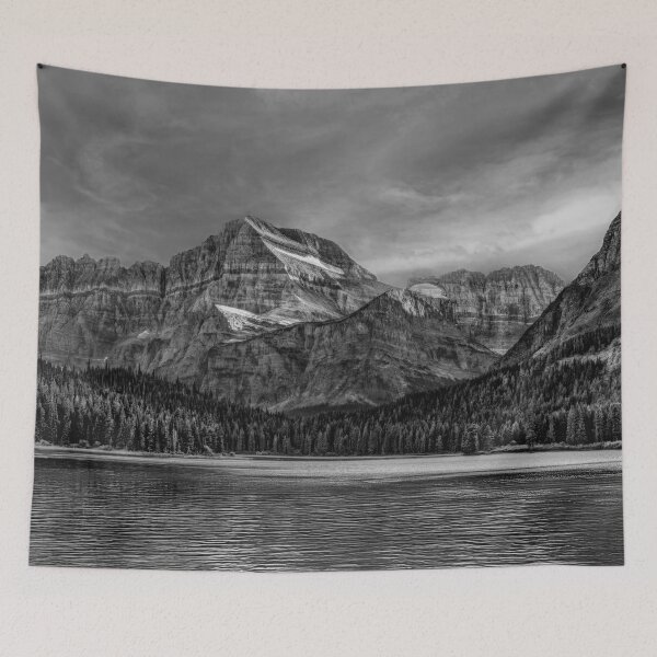 Item preview, The Blue Mountains of Glacier National Park, Montana In Black and White designed and sold by Kay Brewer.