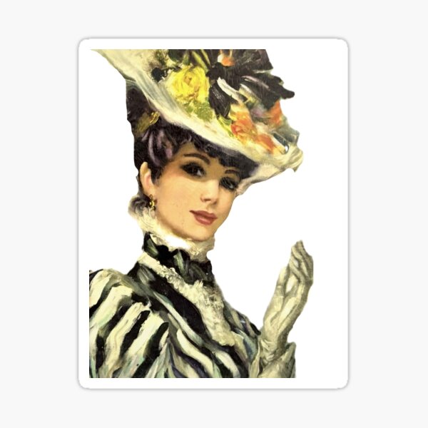 Aperçu de l'œuvre My Fair Lady Peinture ancienne Art numérique vintage ldandrade créée et vendue par Licorice Moon.