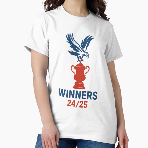 Vista previa del artículo con la obra «Ganadores de la Copa FA del Crystal Palace 2024/25», diseñado y vendido por Final Whistle Art.