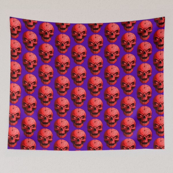 Item preview, Angry Red Skull Knight designed and sold by hauntedtees.