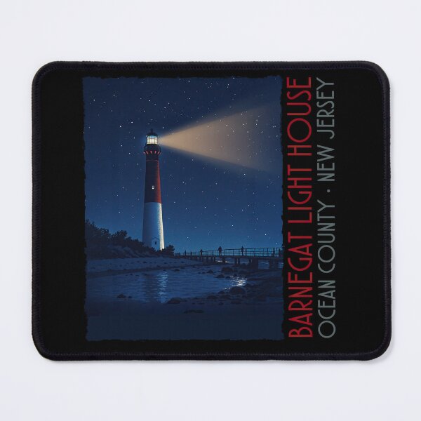 Item preview, Barnegat Light House LBI Vintage Travel Poster | New Jersey Art designed and sold by thaneydesign.