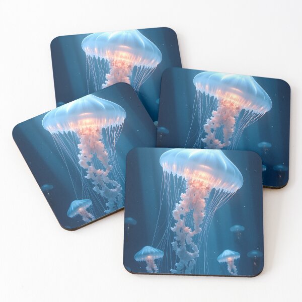 Item preview, Luminous Depths: The Ethereal Dance of Jellyfish designed and sold by oanaunciuleanu.