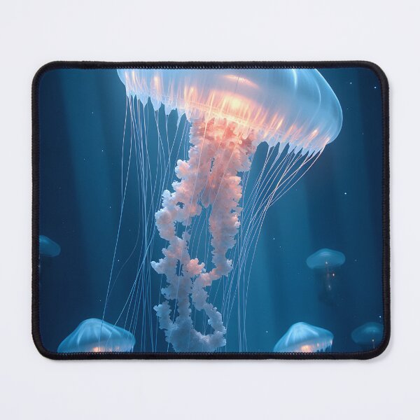 Item preview, Luminous Depths: The Ethereal Dance of Jellyfish designed and sold by oanaunciuleanu.