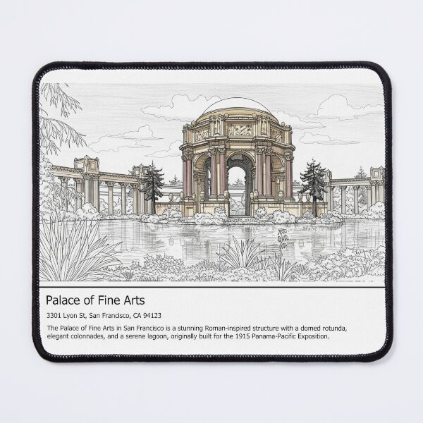 Item preview, Palace of Fine Arts Sketch: Timeless San Francisco Elegance designed and sold by aggibba.