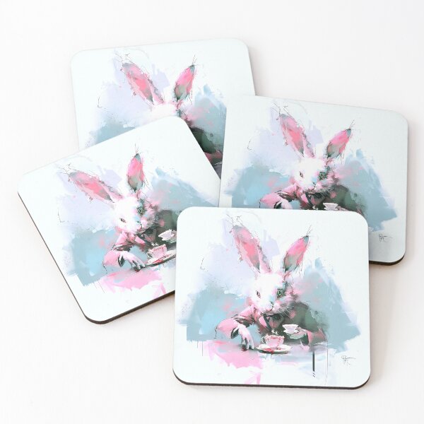 Item preview, Whimsical Abstract Bunny Rabbit  designed and sold by ArtbyJustis.