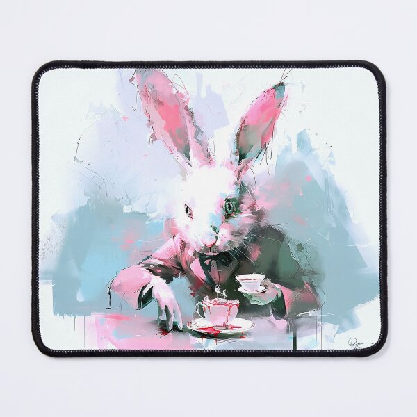 Item preview, Whimsical Abstract Bunny Rabbit  designed and sold by ArtbyJustis.