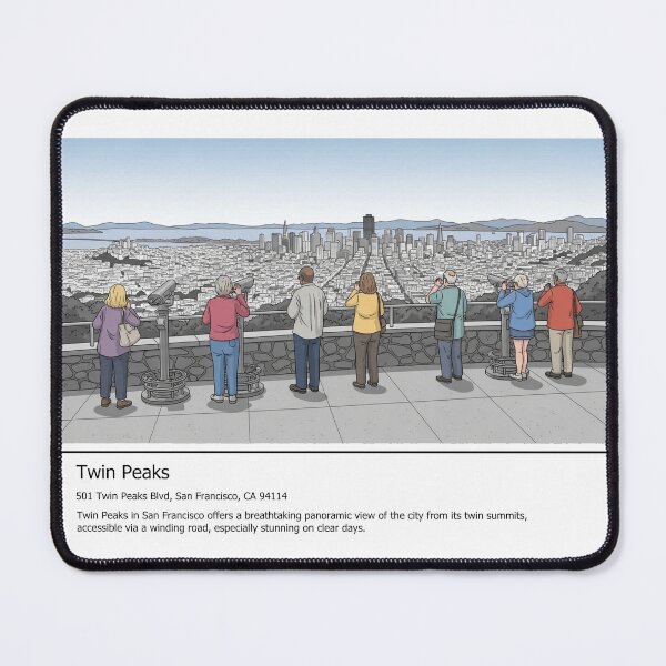 Item preview, Twin Peaks Vista: San Francisco Cityscape designed and sold by aggibba.