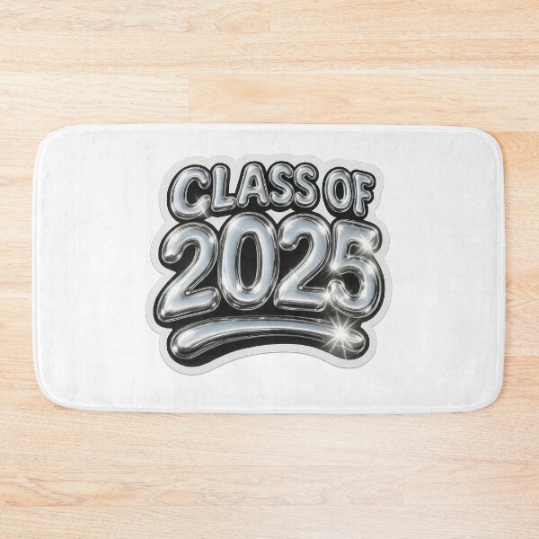 Item preview, Class of 2025 Silver Balloon Art – Chrome Graduation Style designed and sold by Trendy Sticker & Merch Collection - Express Yourself.