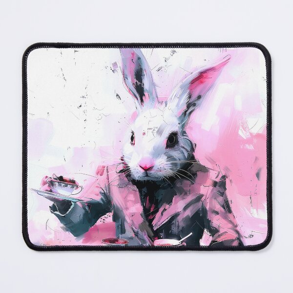 Item preview, Whimsical Abstract Bunny Rabbit designed and sold by ArtbyJustis.