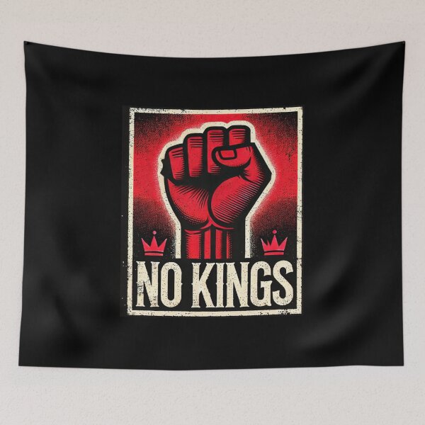 Item preview, no kings no oligarchs designed and sold by TEEJAMBOREE.
