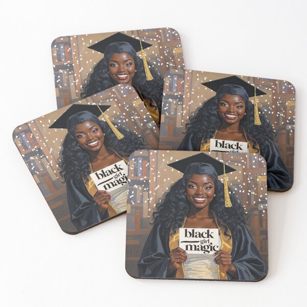 Item preview, BLACK GIRL MAGIC (GRAD EDITION) designed and sold by alegnacreates.