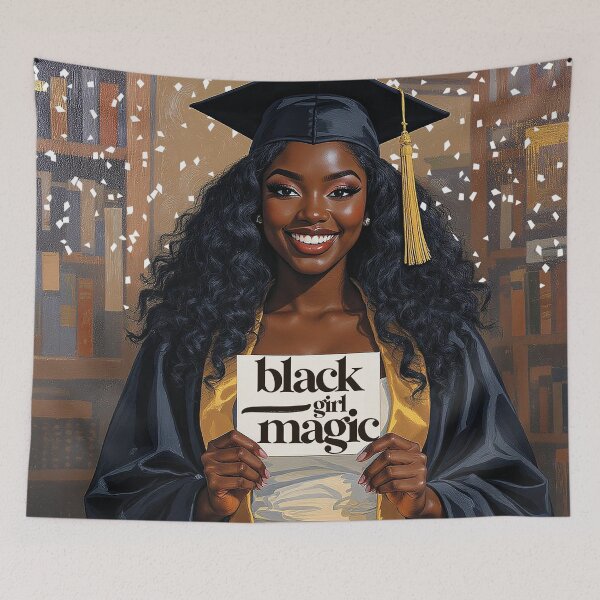 Item preview, BLACK GIRL MAGIC (GRAD EDITION) designed and sold by alegnacreates.