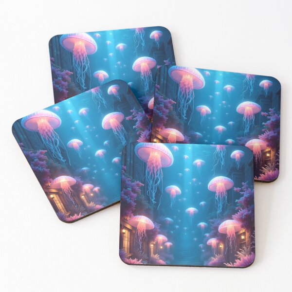 Item preview, Luminous Jellyfish Alley designed and sold by oanaunciuleanu.
