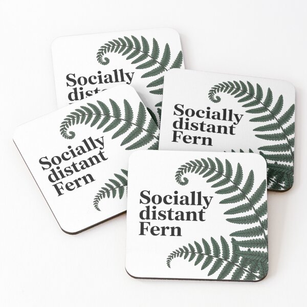 Item preview, Socially Distant Fern Introvert Humor Plant Lover Antisocial Funny Design designed and sold by AnnDesignStudio.