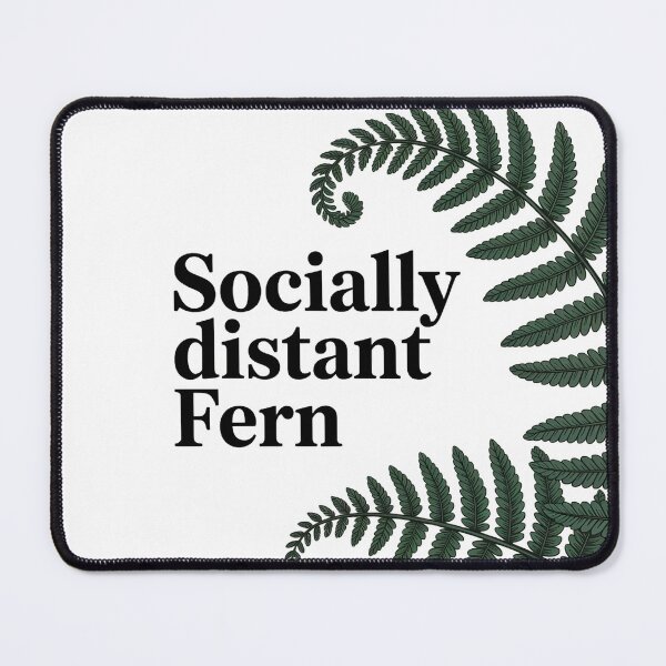 Item preview, Socially Distant Fern Introvert Humor Plant Lover Antisocial Funny Design designed and sold by AnnDesignStudio.