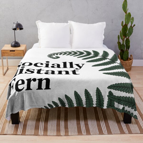 Item preview, Socially Distant Fern Introvert Humor Plant Lover Antisocial Funny Design designed and sold by AnnDesignStudio.