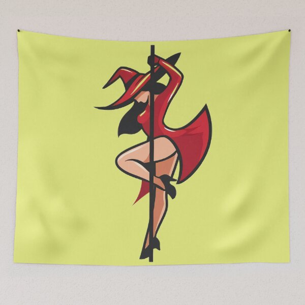 Item preview, Witch Pole Dancer Vector designed and sold by Brendon987.