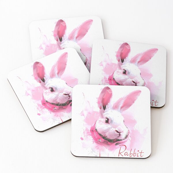Item preview, Whimsical Abstract Bunny Rabbit  designed and sold by ArtbyJustis.