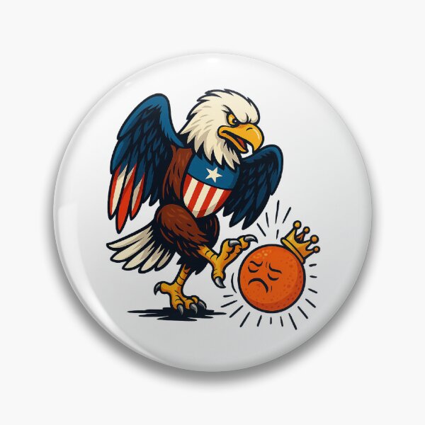 Item preview, Bald Eagle Booting the Orange King Pro Democracy  designed and sold by The Junto Shop.