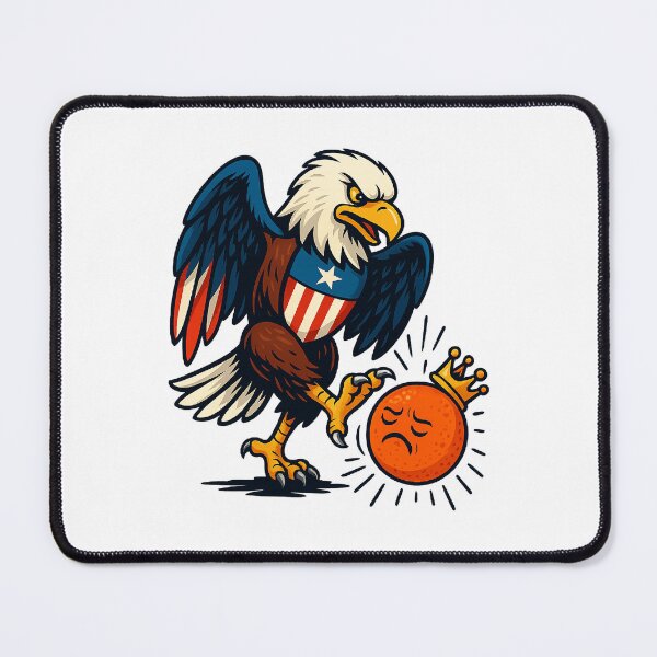 Item preview, Bald Eagle Booting the Orange King Pro Democracy  designed and sold by The Junto Shop.
