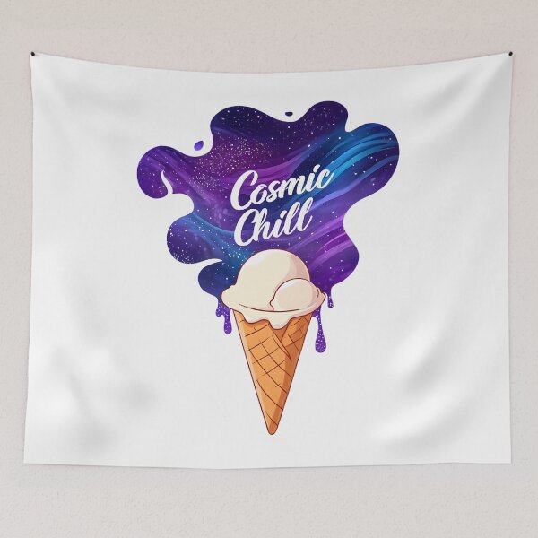Item preview, Cosmic Chill Galaxy Ice Cream Dreamy Space Aesthetic Relaxation Vibes Design designed and sold by AnnDesignStudio.
