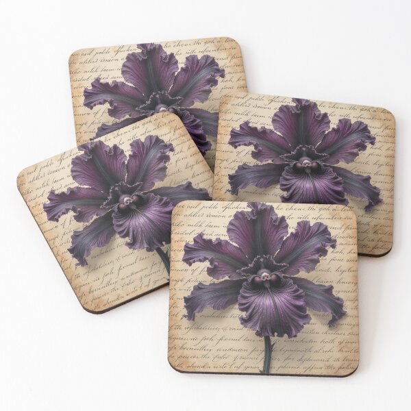 Item preview, PURPLE FLOWER IN WRITING PAPER designed and sold by Marvlsp.