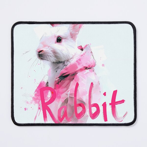 Item preview, Whimsical Abstract Bunny Rabbit designed and sold by ArtbyJustis.