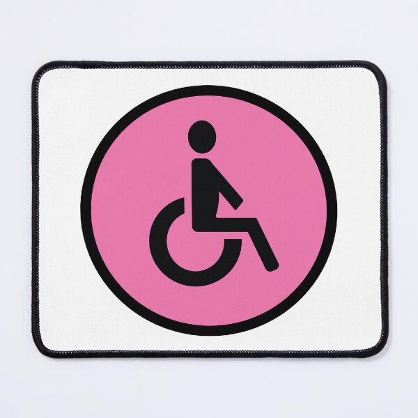 Item preview, Pink Disabled Toilet Restroom Sign designed and sold by SJB8Art.