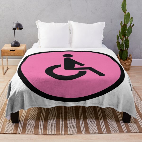 Item preview, Pink Disabled Toilet Restroom Sign designed and sold by SJB8Art.
