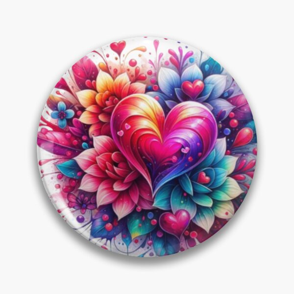 Item preview, Chroma Hearts: Vibrant Multicolor Heart Art Print designed and sold by SHOPYWOOD ⭐⭐⭐⭐⭐.