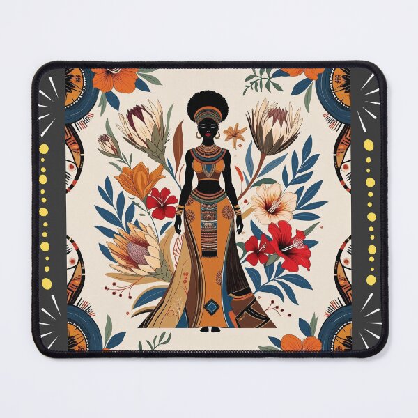 Item preview, African Floral Art "Igbo" : Decorative culture Wall Art Print designed and sold by MySophiaStore.