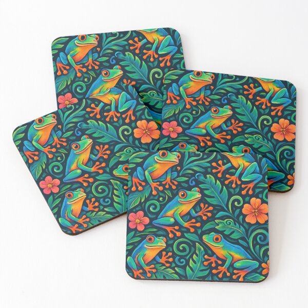Item preview, Funny and Cute Frogs Wallpaper designed and sold by KTGim.