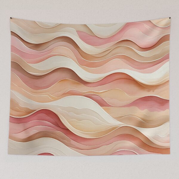 Item preview, Whispers in Peach Waves designed and sold by Mos Thainique.